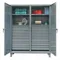 Storage Cabinet, 72 Inch x 24 Inch x 78 Inch, 4 Adj Shelves, 14 Drawers, 2 Doors, Legs