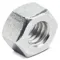 Hex Nut, 1/4 In Thread Size, SS, 7/32 In Ht., 7/16 In Wd., Gr. 316, Plain