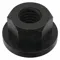 Flange Nut, M8x1.25 Thread Size, Steel, 10 mm Nut Ht., 19 mm Flange Dia., 13 mm Wd.