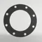 Full Face Cut Gasket, NA1076, 1/16 Inch Thickness, 2 Inch Size, 300# Class