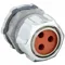 Liquid Tight Cord Connector, Steel, 3 Cords, 1 Inch MNPT, 0.30 To 0.31 Inch Cord Dia.