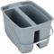 Eimer aus grauem Kunststoff, 19 Quart