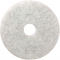 Burnishing Pad, Round, Non-Woven, Polyester Fiber, 17" Size, White