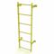 Ladder, Steel, Standard Fixed, 6-Rung, 6 ft, 5 ft Top Step Ht, 6 Steps