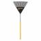 Leaf Rake, Polypropylene, 10 Inch Length of Tines, 24 Inch Overall Wd of Tines, 11 Tines