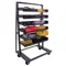 Heavy Duty A-Frame Cart, 38 x 25 x 63 Inch Size, 6 Trays, 2500 lb. Capacity