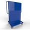 Mobile A Frame Cart, 36 Inch Size, 2 Round Peg Pegboard Panels, Blue