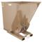 Self Dumping Hopper, Light Duty, 2.5 cu. yd., 2000 Lb., Khaki Tan, Steel