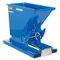 Self Dumping Hopper, Heavy Duty, 0.33 cu. yd., 6000 Lb., Blue, Steel