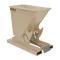 Self Dumping Hopper, Light Duty, 0.33 cu. yd., 2000 Lb., Sandy Beige, Steel