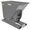 Self Dumping Hopper, Medium Duty, 0.75 cu. yd., 4000 Lb., Machine Gray, Steel