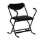 Folding Arm Chair, Black