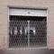 Double Fold Scissor Gate, Galvanised, 138 Inch Length x 96 Inch Height