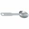 Oval Measuring Scoop, 1/3 cup, Stainless Steel, Gray