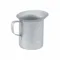 Measuring Cup, 1/2 qt, Aluminum, Gray