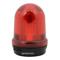 Industrial Signal Beacon, 98mm, Red, Rotating, Base Mount, 115-230 VAC