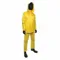 Rainsuit, 2 Piece Rain Suit With Jacket/Bib Overall, Yellow, 2Xl, Attached Hood