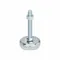 Leveling Foot, 3/8 Inch-16, 3.94 Inch Size Bolt Length, Steel Bolt, Zinc-Plated