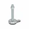 Leveling Foot, 5/8 Inch-11, 3.94 Inch Size Bolt Length, Steel Bolt, Zinc-Plated