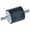Vibration Isolation Mount, Cylindrical, Stud, M12, Steel, 2.95 Inch Dia, 0.98 Inch Height
