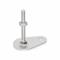 Leveling Foot Teardrop Shape, 1/2 Inch-13, 2.95 Inch Size Bolt Length, Stainless Steel