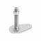 Leveling Foot Teardrop Shape, 5/8 Inch-11, 2.95 Inch Size Bolt Length, Stainless Steel