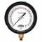 Process Pressure Gauge, 0 To 30 Psi, Reflective Fluorescent Yellow-Green, 4 1/2 Inch DiaL