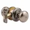 Knob Lockset, 2, Cambridge Knob, Antique Nickel