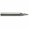 Tapered End Mill, Carbide, BrigHeight Uncoated, 3/4 Inch Length of Cut