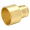 Sweat Adapter, Brass, Barbed X Barbed, 1 1/4 Inch Pipe Size, 10 PK