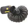 Ventilation Duct, Anti-Static, 12 Inch Diameter, 15 Feet Length, Black