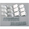 Pilaster Clips White - Pack Of 12