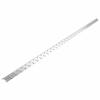 Corner Bead, 48 Inch X 1 Inch X 1 Inch, Aluminum, Silver, Diamond-Plated