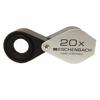 Präzisions-Einschlaglupe aus Metall, 20-fache Vergrößerung, 17 mm Linsendurchmesser, 80D Dioptrien