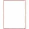 Precut Label Sheet, 11 x 8 1/2 Inch Size, Vynmark, Red/White, Outdoor