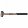 Hammer, Brass, Wood Handle, 12 lb Head Wt, 2 3/8 Inch Dia, 30 Inch Overall Length