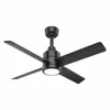 -Duty Indoor/Outdoor Industrial Lighted Ceiling Fan, 60 Inch Blade Dia, 8 Speeds