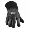 Gloves, Straight Thumb, Straight Cuff, Premium, Black Goatskin, L Glove Size