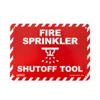 Sign, For Fire Sprinkler Tool, 7 x 10 Inch, HDPE