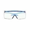 Safety Glasses, Anti-Fog /Anti-Scratch, Half-Frame, Clear, Blue, Unisex