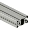 Light T-Slotted Rail, Silver, 6063-T6 Anodized Aluminum Alloy, Cut To Length