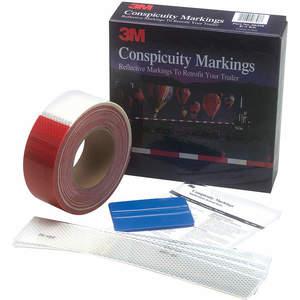 3M 051131-06398 Conspicuity Tape Kit Red/White 75 Feet | AE4UAY 5MTA3