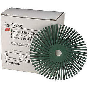 3M 24279 Radial Bristle Disc Ta 3 Inch Diameter 50g, 40 Pk | AB9WRL 2FWY4