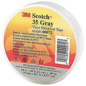 3M Scotch 35 Electrical Tape 1/2 x 20ft 7mil Gray, 100 Pk | AB9XDV 2FZG1
