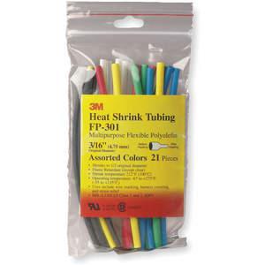 3M FP-301 3/8 COLOR Tubing Shrink, 14 Pk | AD8ZQF 4NU38