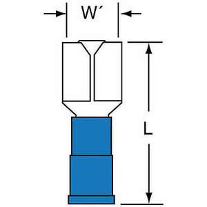 3M MNG14-250DFK Buchsen-Trennstecker, blau, 16 bis 14 Awg, 1000 Stück | AB9LBF 2DTV4