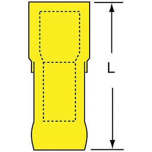 3M MNGI10-250DFIK Buchsentrennschalter, gelb, 12 bis 10 AWG, 500 Stück | AC2FBR 2JJW3