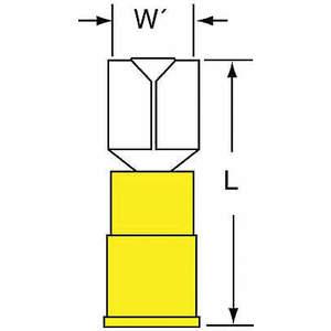 3M MNGI10-250DFK Buchsentrennschalter, gelb, 12 bis 10 AWG, 500 Stück | AC2FMX 2JMD3