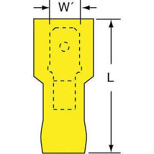 3M MTI10-250Q Stecker-Trennstecker, gelb, 12–10 Awg, 25 Stück | AF8DZX 25AZ79