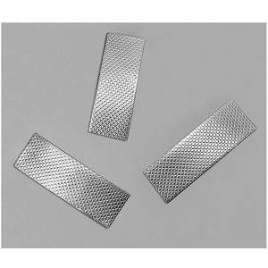 3M 1267 Embossed Foil Tape 1 Inch x 3 Inch Silver, 5 Pk | AD6JAU 45J752